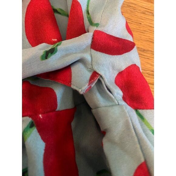 Grace Karin women's Vintage-Style Light Blue Cherry Print dress with tied bow M - Picture 6 of 8